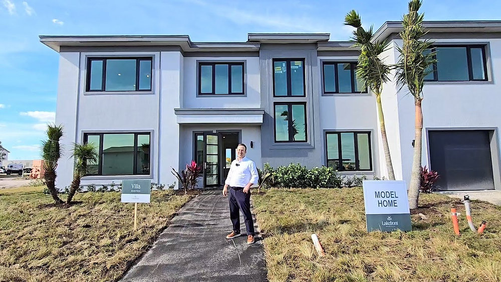 A Lakefront Estates model home in the Okeechobee area, pictured during an architect's community tour