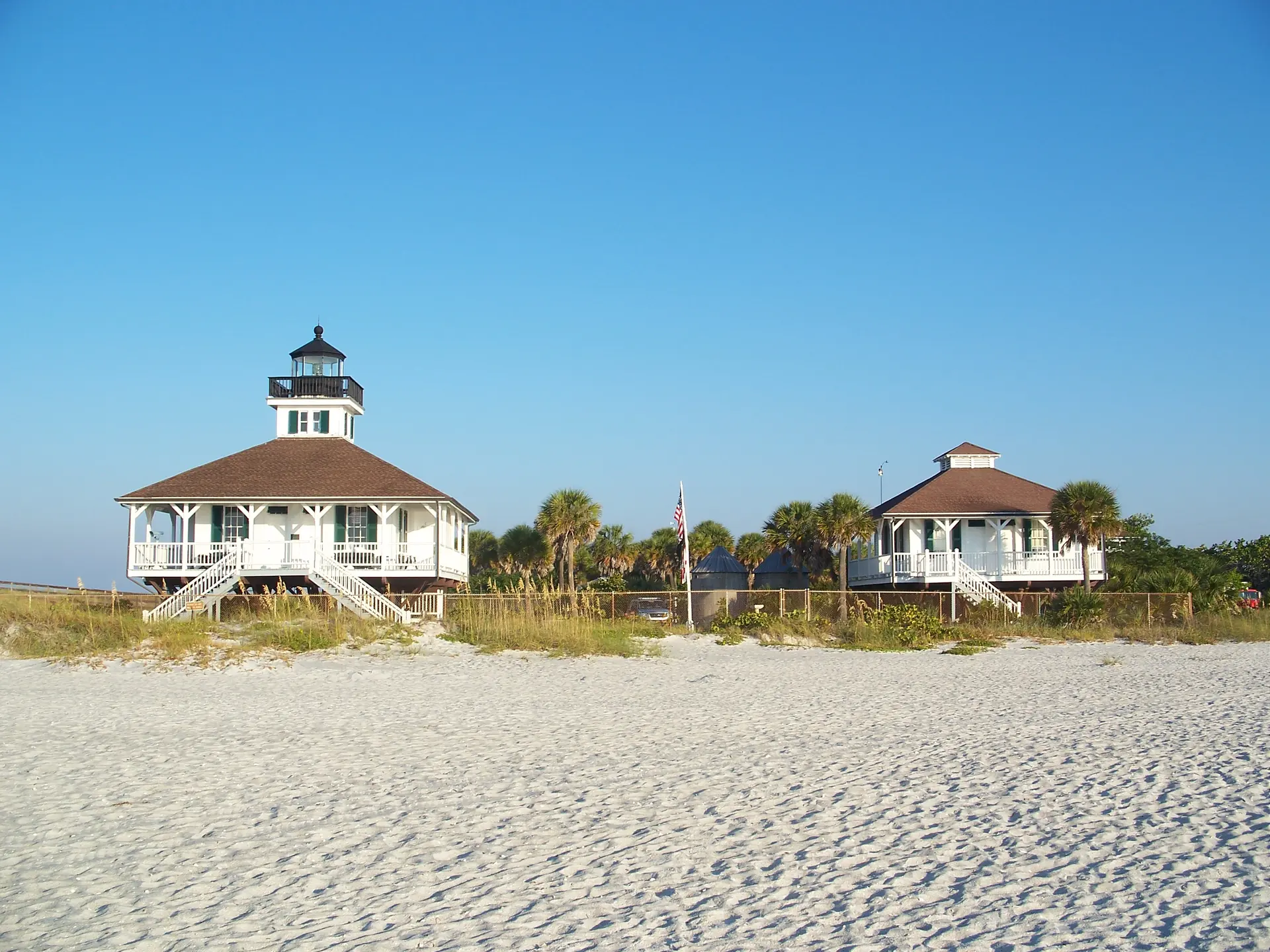 Port Boca Grande Lighthouse and beach on Gasparilla Island