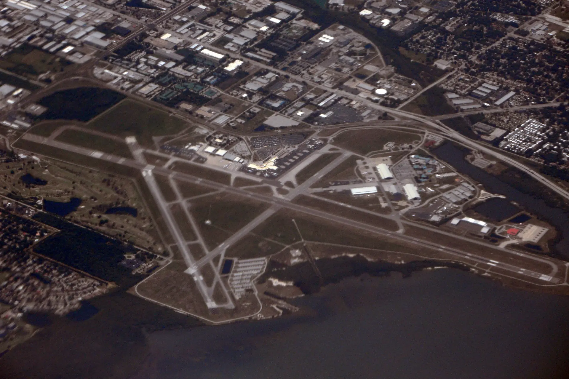 Aerial view of St. Pete-Clearwater International Airport