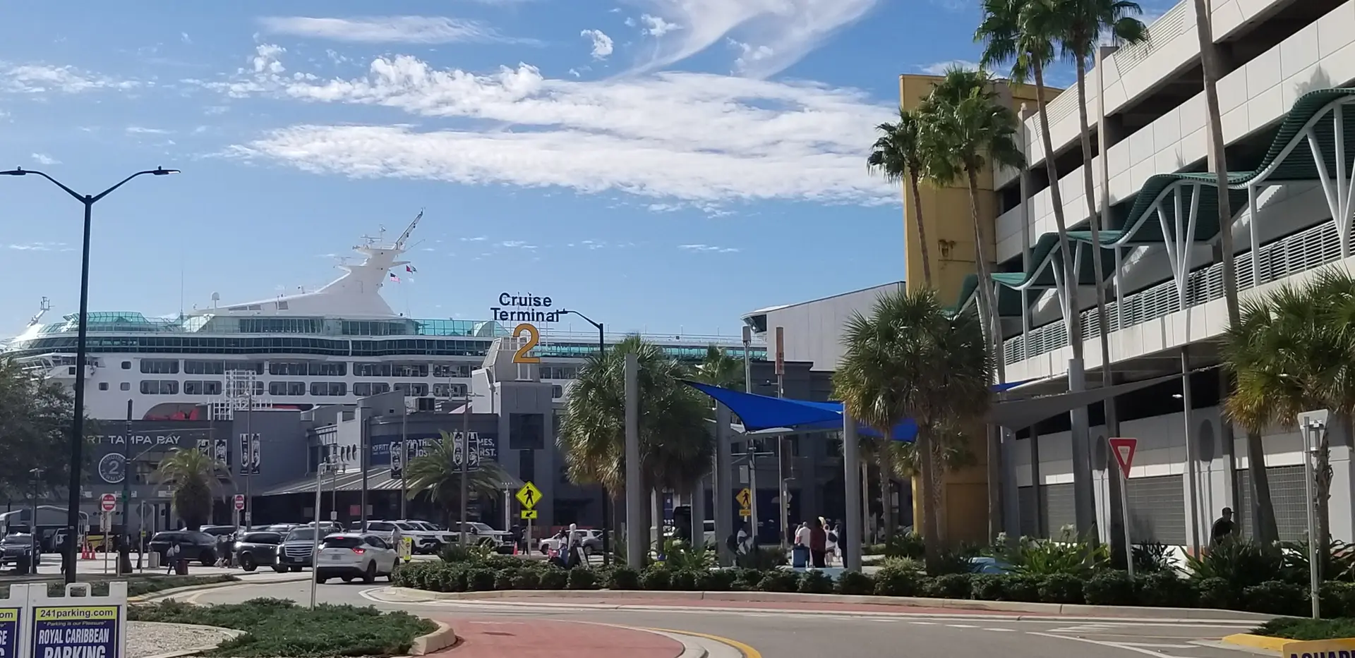 Port Tampa Bay Cruise Terminal 2 beside Channelside Drive