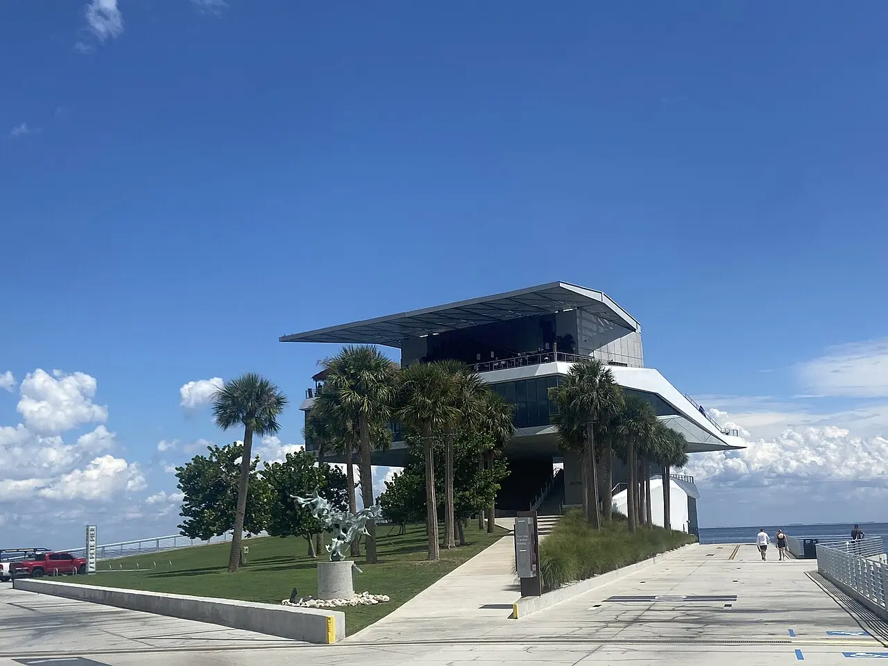 The modern Pier Point structure at St. Pete Pier in St. Petersburg