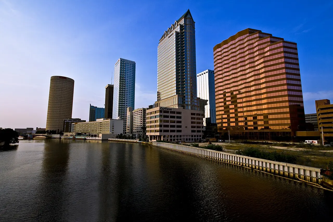 Downtown Tampa buildings along the Hillsborough River