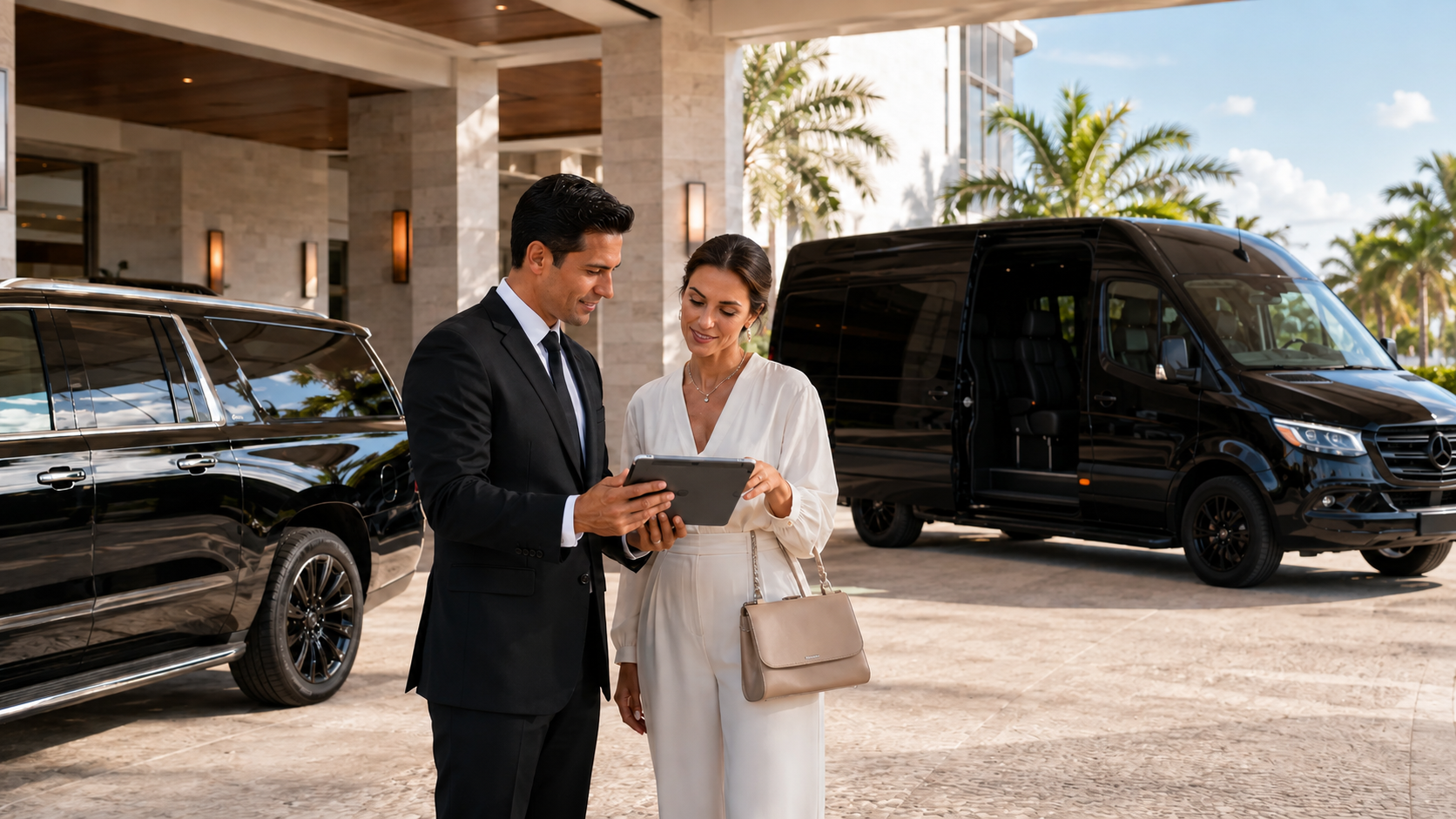 Premium black WDT Limo Mercedes Sprinter